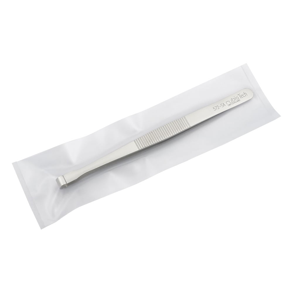 特殊作業用ピンセット　丸筒　耐酸鋼　572 1本