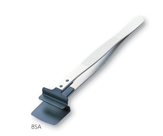 Fiber Tip Tweezers for Wafers, Wide, PEEK, 8SA, 1 pc