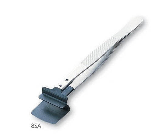 Fiber Tip Tweezers for Wafers, Wide, PEEK, 8SA, 1 pc