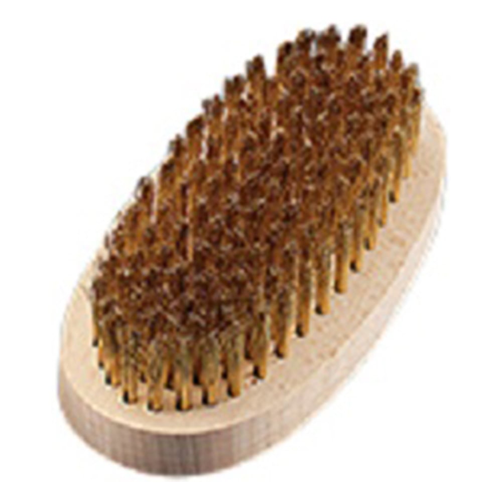 真鍮ブラシ（スタンダード型） φ0.14×18mm 機械植 小判　025-00411 1本