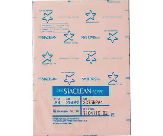 Dust-free paper New Staclean 1 box (250 sheets x 10 books) SC75RP A4P 1 box (250 sheets x 10 books)