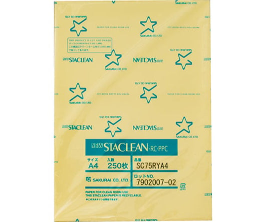 Dust-free paper New Staclean 1 box (250 sheets x 10 books) SC75RY A4Y 1 box (250 sheets x 10 books)