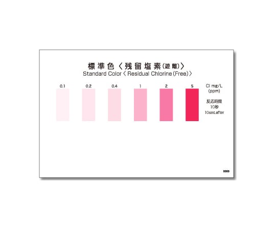 パックテスト® （簡易水質検査器具） 残留塩素（遊離・DPD法）1箱（5本×10袋入）　WAK-ClO・DP 1箱(5本×10袋入)