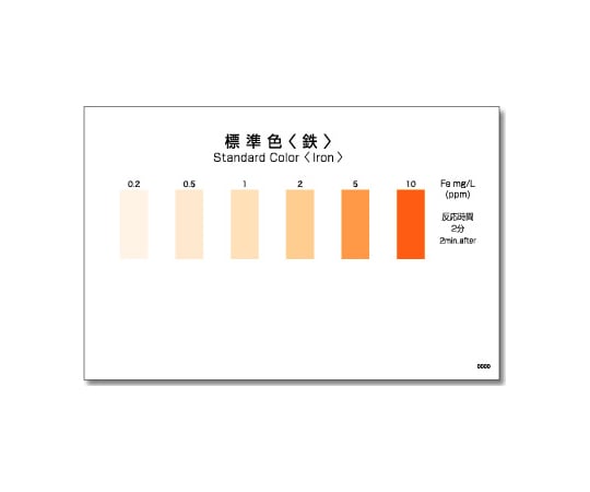 パックテスト® （簡易水質検査器具） 鉄 1箱（5本×10袋入）　WAK-Fe 1箱(5本×10袋入)