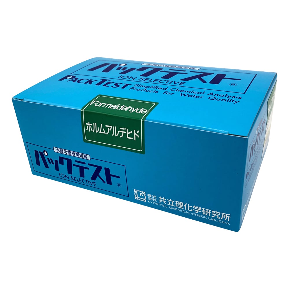 Packtest® (simple water quality testing device) Formaldehyde 1 box (5 bottles x 8 bags) WAK-FOR 1 box (5 bottles x 8 bags)