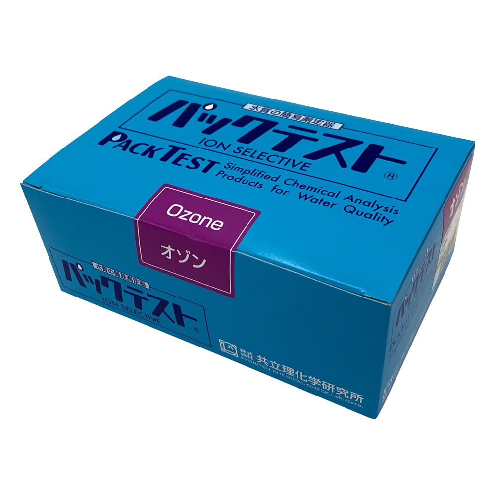 Packtest® (simple water quality testing device) Ozone 1 box (5 bottles x 10 bags) WAK-O3 1 box (5 bottles x 10 bags)