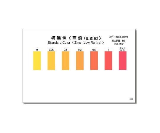 パックテスト® （簡易水質検査器具） 亜鉛（低濃度）1箱（5本×8袋入）　WAK-Zn（D） 1箱(5本×8袋入)