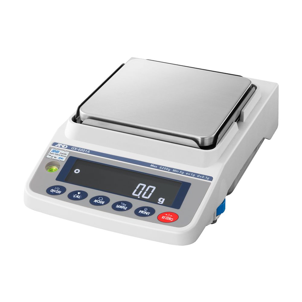 Balance with built-in calibration weight GX-A series Capacity: 6200g Minimum display: 0.1g GX-6001A 1 unit