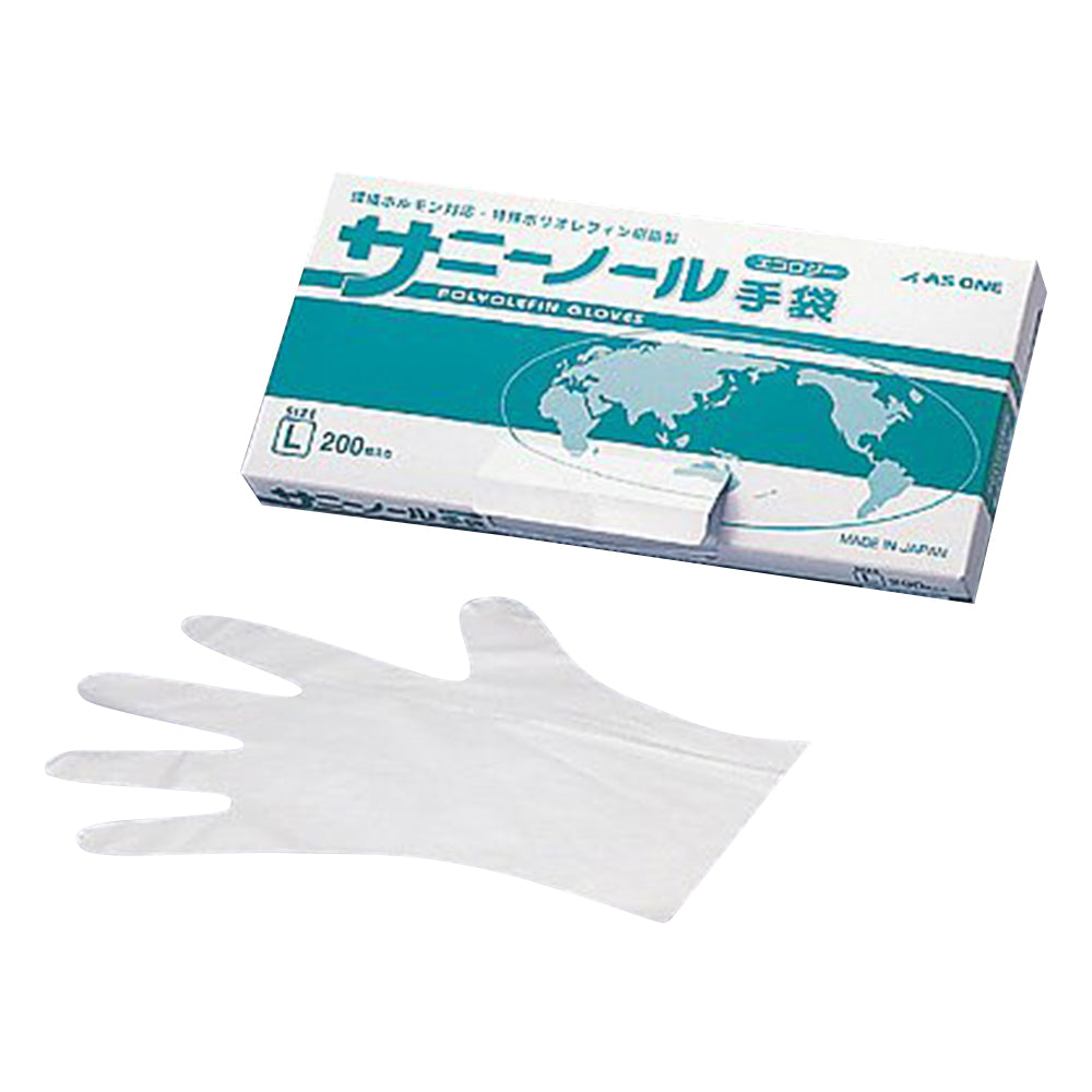 Sunnynol Gloves Ecology White Short L 200 pieces 1 box (200 pieces)