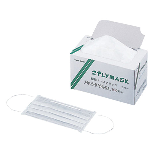 2ply mask with resin nose grip 1 box (100 pieces) Free 1 box (100 pieces)