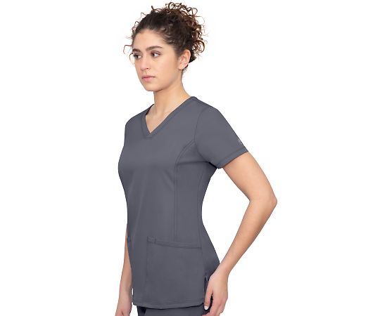 HH　WORKS　スクラブトップス　MONICA　M相当　グレー　2500-S-Pe 1枚