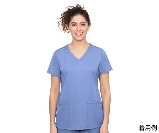 HH　WORKS　スクラブトップス　MONICA　LL相当　ライトブルー　2500-L-Ce 1枚