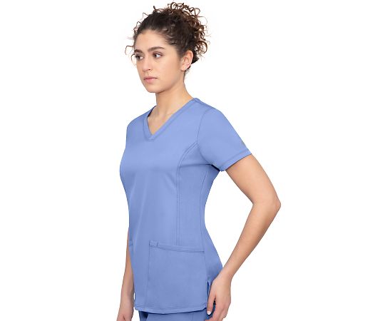 HH　WORKS　スクラブトップス　MONICA　M相当　ライトブルー　2500-S-Ce 1枚