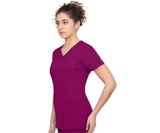 HH WORKS Scrub Top MONICA S size Wine 2500-XS-Wi 1 piece