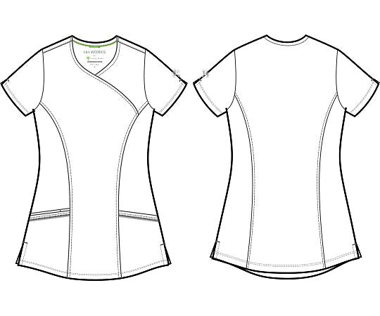 HH　WORKS　スクラブトップス　MADISON　LL相当　グレー　2525-L-Pe 1枚