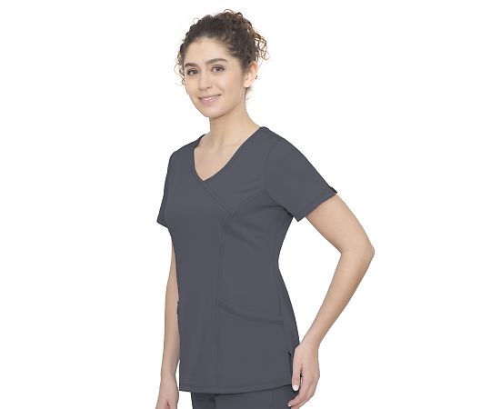 HH WORKS Scrub Tops MADISON S Size Grey 2525-XS-Pe 1 Piece