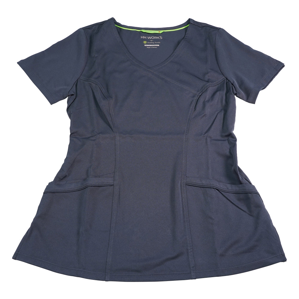 HH WORKS Scrub Tops MADISON S Size Grey 2525-XS-Pe 1 Piece