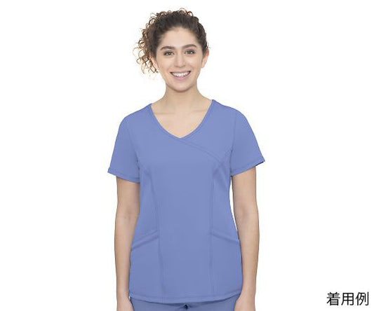 HH WORKS Scrub Tops MADISON L Size Light Blue 2525-M-Ce 1 Piece