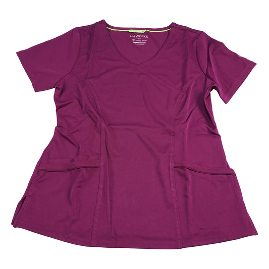HH WORKS Scrub Tops MADISON L Size Wine 2525-M-Wi 1 Piece