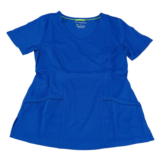 HH WORKS Scrub Tops MADISON S Size Royal Blue 2525-XS-Ro 1 Piece