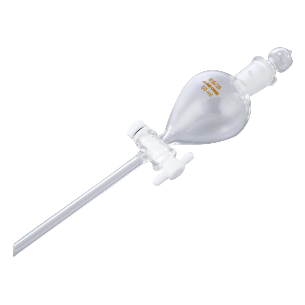 Round separatory funnel with Teflon(R) plug, 50mL, 1 piece