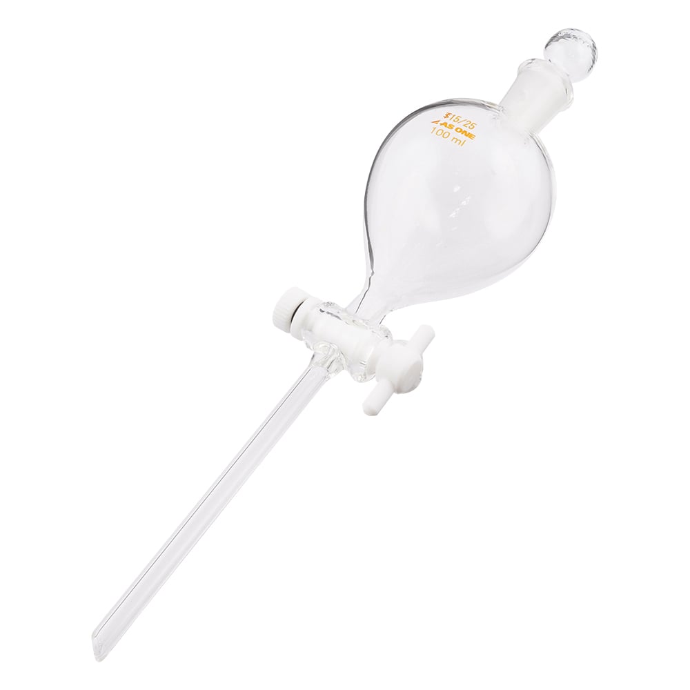 Round separatory funnel with Teflon(R) plug, 100mL, 1 pc
