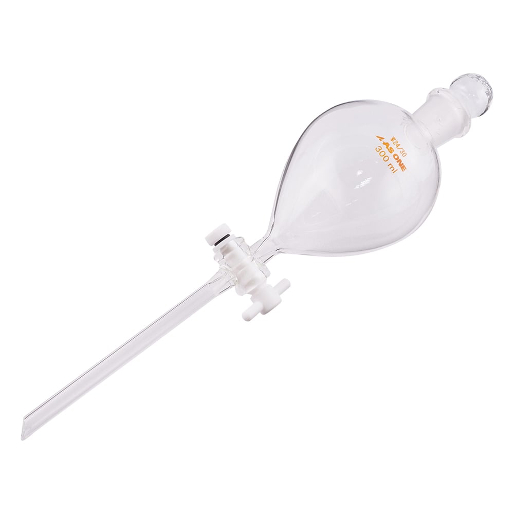 Round separatory funnel with Teflon(R) plug, 300mL, 1 piece