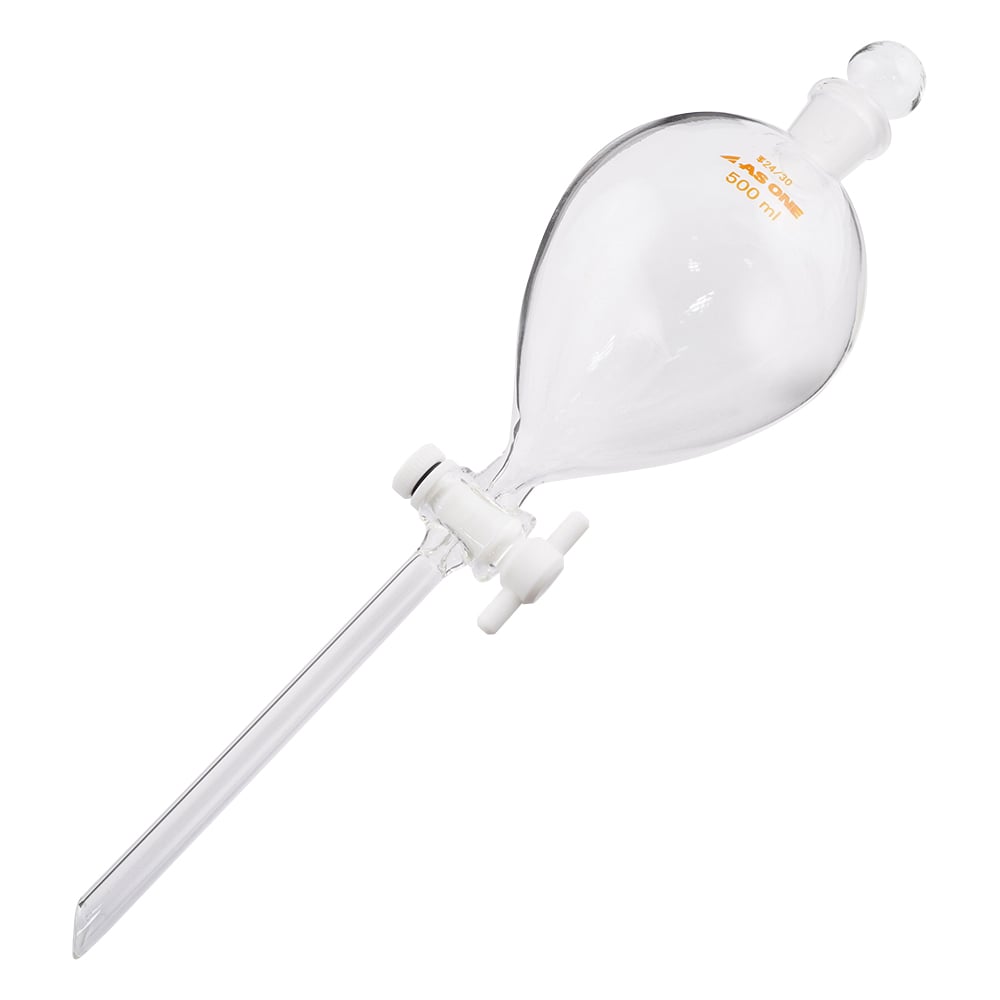 원형 분액 로트 테플론(R) 플러그 부착 500mL 1개