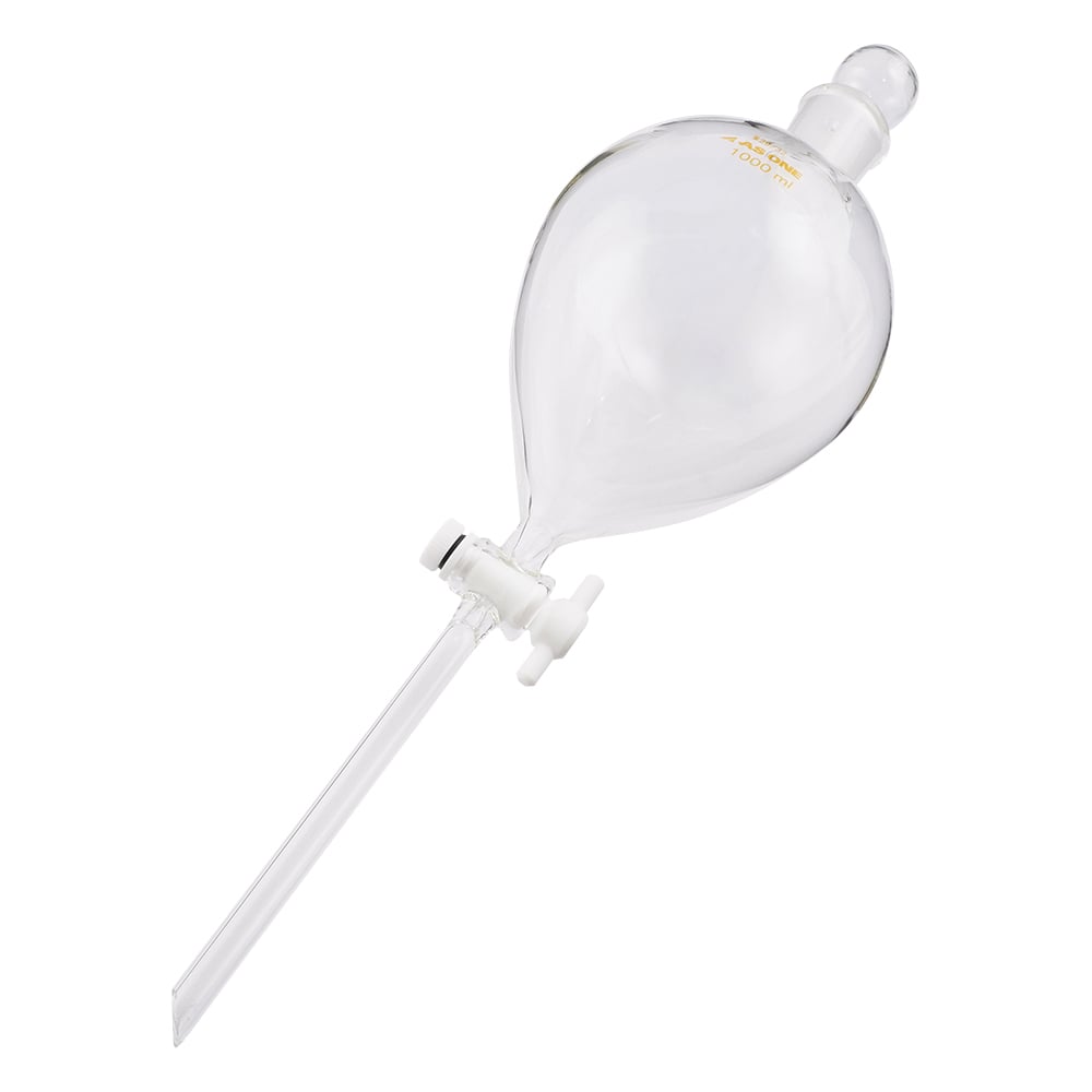 원형 분액 로트 테플론(R) 플러그 부착 1000mL 1개