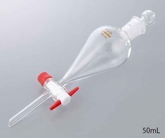 스키브형 분액 로트 테플론(R) 플러그 부착 100mL 1개