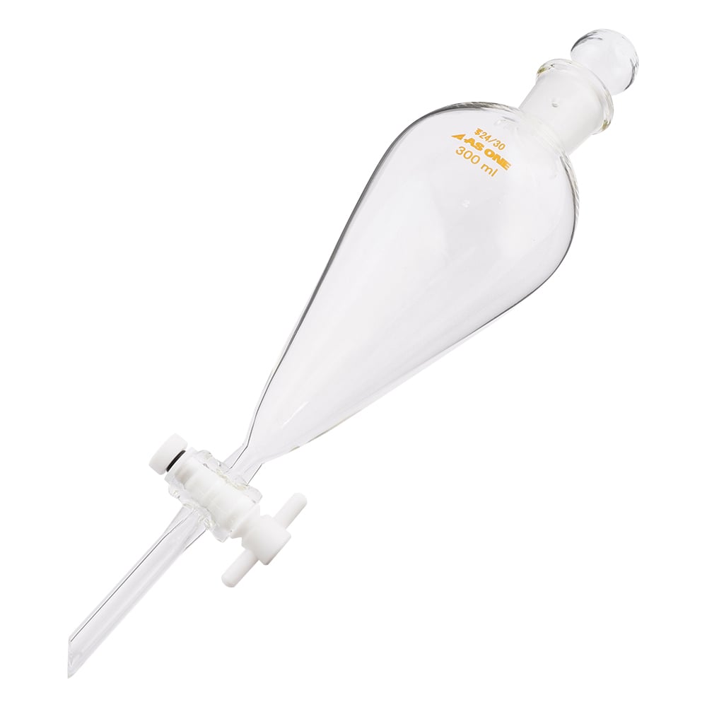 스키브형 분액 로트 테플론(R) 플러그 부착 300mL 1개