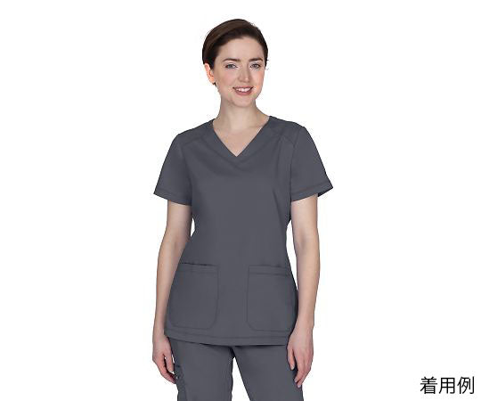 PURPLE LABEL Scrub Top JILL Size L Gray 2320-M-Pe 1 piece
