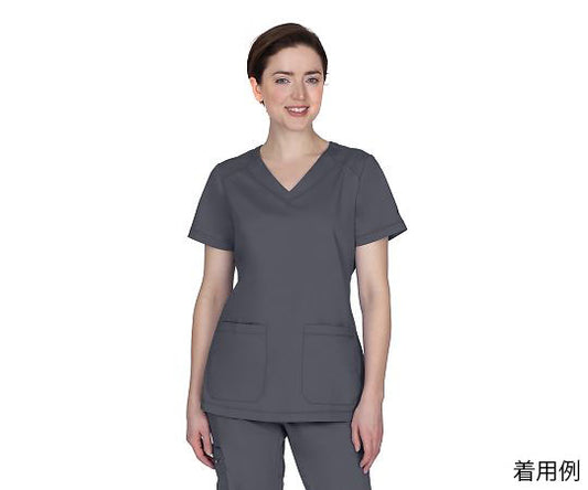 PURPLE LABEL Scrub Top JILL Size L Gray 2320-M-Pe 1 piece