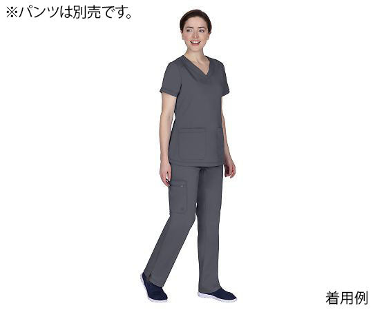 PURPLE LABEL 스크럽 탑스 JILL S 상당 그레이 2320-XS-Pe 1장