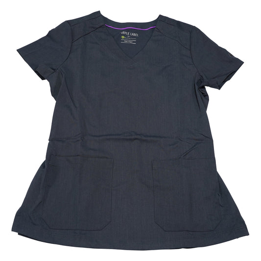 PURPLE LABEL Scrub Top JILL S Size Gray 2320-XS-Pe 1 Piece