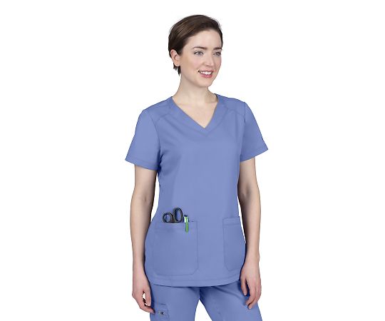 PURPLE　LABEL　スクラブトップス　JILL　M相当　ライトブルー　2320-S-Ce 1枚