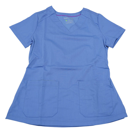 PURPLE LABEL Scrub Top JILL S Size Light Blue 2320-XS-Ce 1 Piece