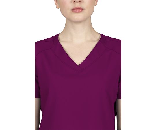 PURPLE　LABEL　スクラブトップス　JILL　M相当　ワイン　2320-S-Wi 1枚
