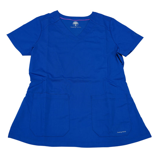 PURPLE　LABEL　スクラブトップス　JILL　M相当　ロイヤルブルー　2320-S-Ro 1枚