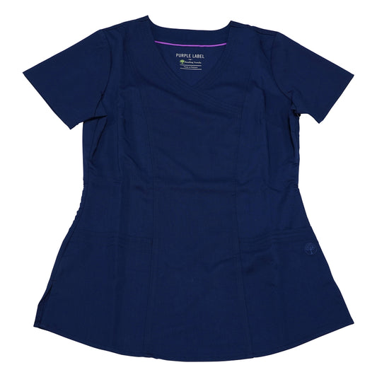 PURPLE　LABEL　スクラブトップス　JORDAN　S相当　ネイビー　2172-XS-Na 1枚