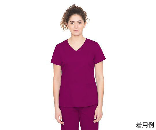 PURPLE LABEL Scrub Tops JORDAN M Size Wine 2172-S-Wi 1 Piece