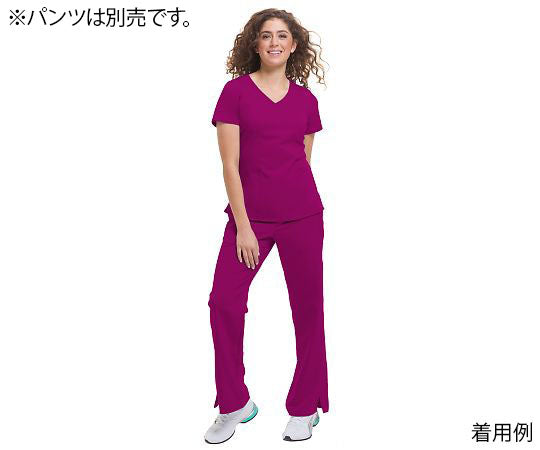 PURPLE LABEL Scrub Tops JORDAN L Size Wine 2172-M-Wi 1 Piece