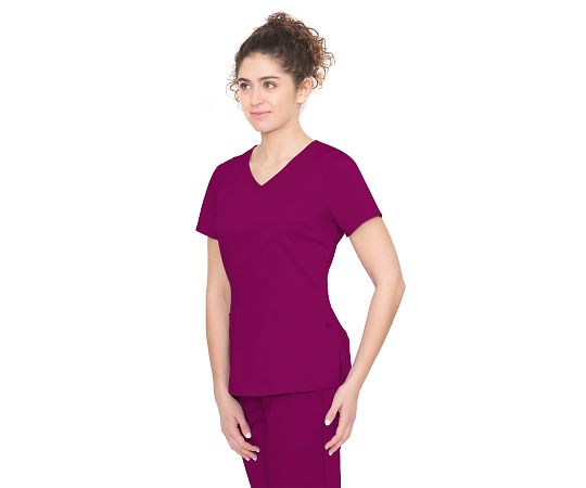 PURPLE LABEL Scrub Tops JORDAN S Size Wine 2172-XS-Wi 1 Piece