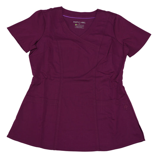 PURPLE LABEL Scrub Tops JORDAN S Size Wine 2172-XS-Wi 1 Piece