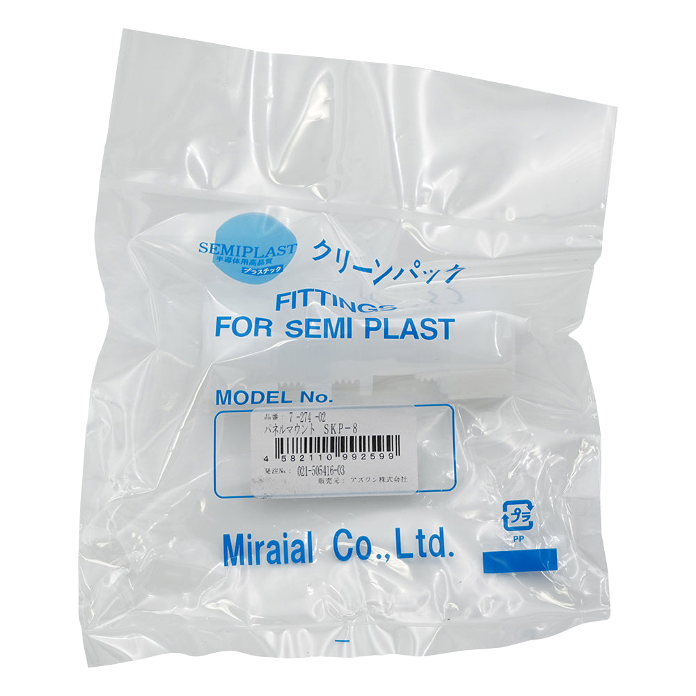 パネルマウント・ストレート（K-LOCK継手）　SKP-8 1個