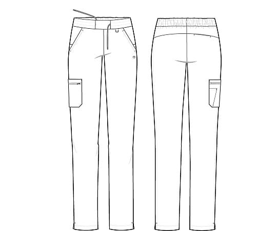 PURPLE LABEL 스크럽 팬츠 TAMARA LL 상당 로얄 블루 9181P-L-Ro 1장