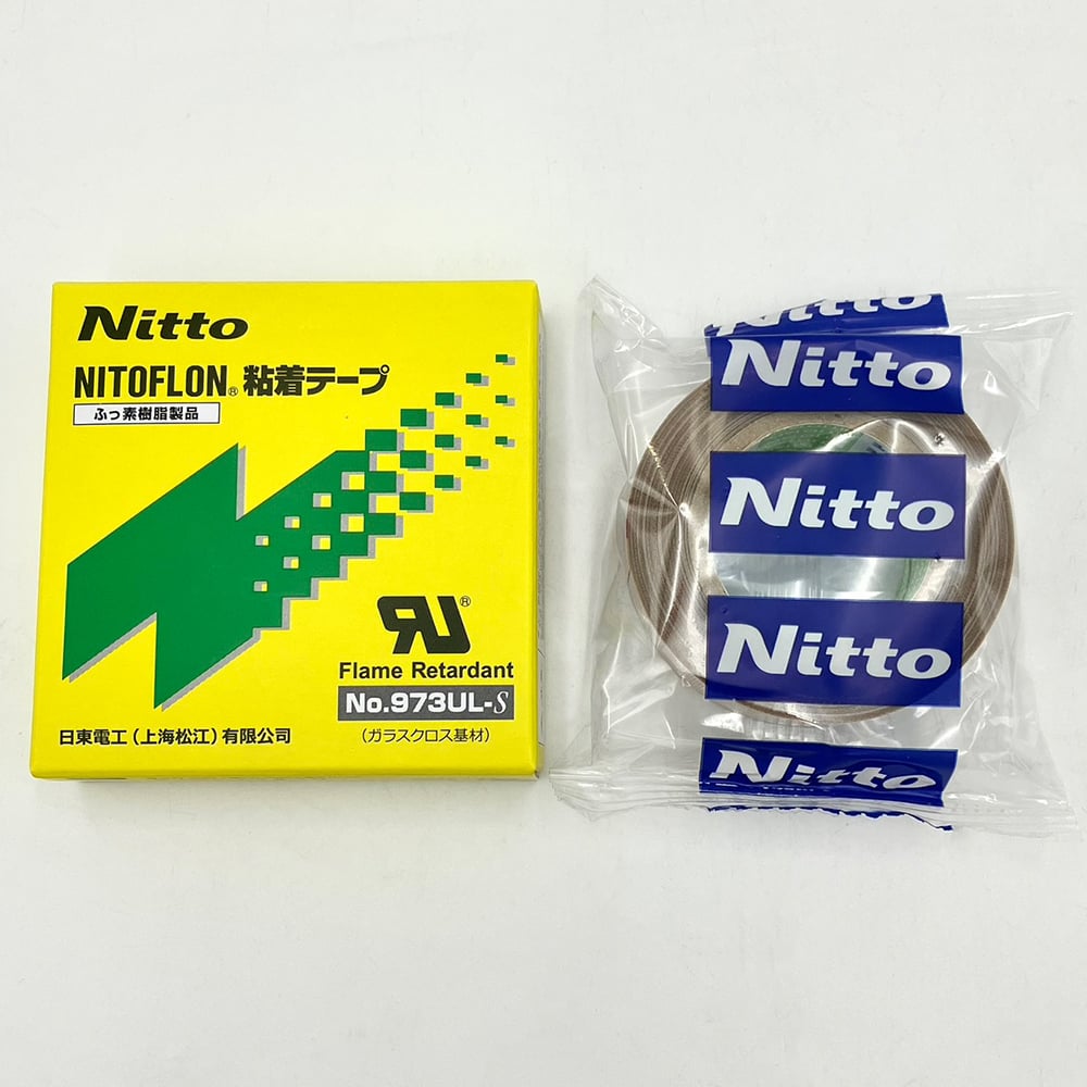 Nitoflon(R) Glass Adhesive Tape 973UL-S 0.13 x 19mm x 10m 1 roll