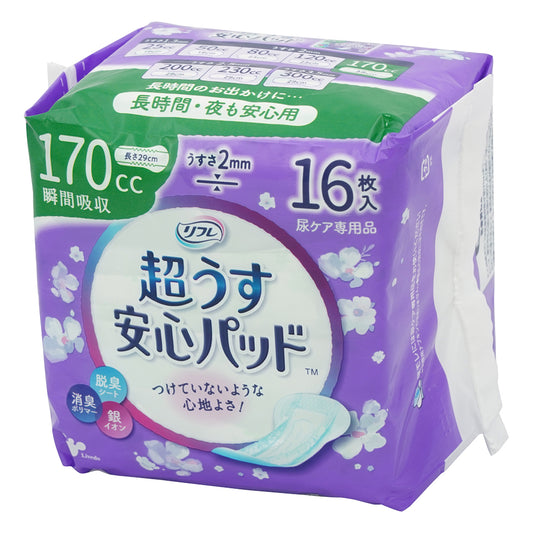 リフレ　超うす安心パッド　170mL　16枚入　18405 1袋(16枚入)