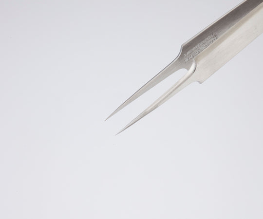 Precision tweezers No.5, sharp, stainless steel, NO.5-INOX, 1 pc