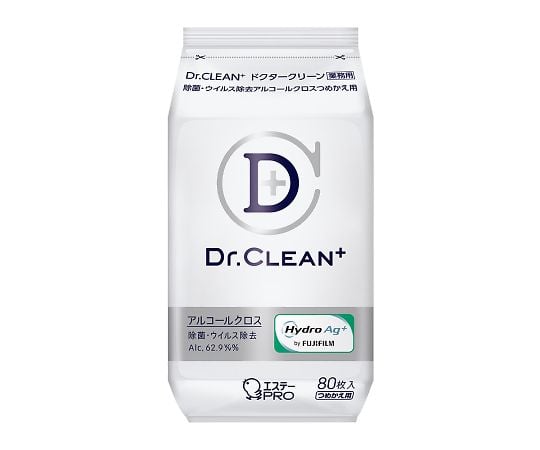 Dr.CLEAN+ 除菌・ウイルス除去アルコールクロス　詰め替え用　80枚入　909971 1袋(80枚入)